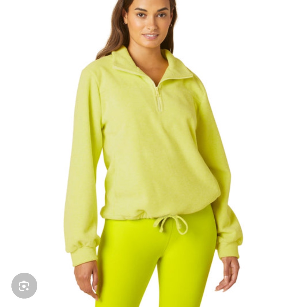 Beyond Yoga Lime Half-Zip Pullover Sweater | Xs Nwt